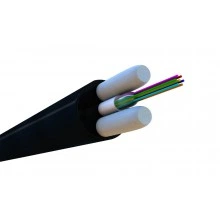 Hyperline FO-STFR-OUT-9-8-PE-BK Кабель волоконно-оптический 9/125 (G.652D) одномодовый, 8 волокон, одномодульный, круглый, водоблокирующий гель, усиленный стеклопластиковыми стержнями, внешний, PE, черный