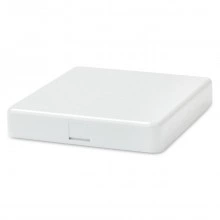 Hyperline FO-WB90-FTTH-2UN-WH Оптическая абонентская розетка (без адаптера), совместима с адаптерами SC/DLC, 2 порта, 90 мм х 92 мм х 15 мм