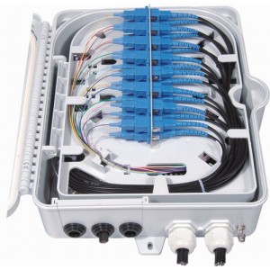 Hyperline FO-WBI-16A-GY Бокс оптический настенный, 16 портов (SC, duplex LC), без пигтейлов и проходных адаптеров, IP65, 295 х 240 х 85 мм, серый Hyperline FO-WBI-16A-GY Бокс оптический настенный, 16 портов (SC, duplex LC), без пигтейлов и проходных адаптеров, IP65, 295 х 240 х 85 мм, серый