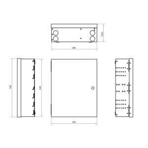 Hyperline FO-WBX-12xSLT-W140H42-96UN-GY Бокс оптический универсальный настенный, от 8 до 96 портов (SC, duplex LC, ST, FC), со сплайс пластиной, без пигтейлов и проходных адаптеров, серый Hyperline FO-WBX-12xSLT-W140H42-96UN-GY Бокс оптический универсальный настенный, от 8 до 96 портов (SC, duplex LC, ST, FC), со сплайс пластиной, без пигтейлов и проходных адаптеров, серый