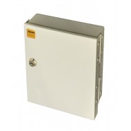 Hyperline FO-WBY-8UN-MI Бокс оптический универсальный, настенный на 8 портов (SC, duplex LC, ST, FC) с держателем для 8 КДЗС, фиксатором центрального силового элемента, зажимом для организации кабеля, стяжками (без пигтейлов и проходных адаптеров)