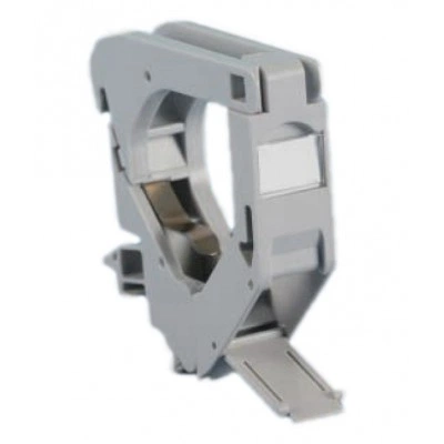 Hyperline FP-IE-DIN-KJ-1-GY Крепление для Keystone Jack на DIN-рейку в распределительные щиты для промышленных решений, без боковых крышек, ширина 18 мм