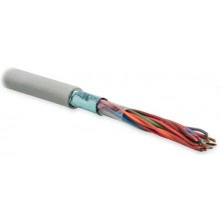 Hyperline FUTP10-C3-S24-IN-PVC-GY Кабель витая пара, экранированная F/UTP, категория 3, 10 пар (24 AWG), одножильный (solid), экран - фольга, PVC, -20°C - +50°C, серый