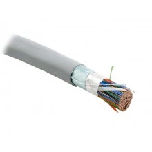 Hyperline FUTP100-C3-S24-IN-PVC-GY Кабель витая пара, экранированная F/UTP, категория 3, 100 пар (24 AWG), одножильный (solid), экран-фольга, PVC, -20°C - +50°C, серый