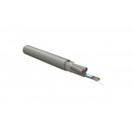 Hyperline FUTP12W-C5-S24-IN-LSZH-GY Кабель витая пара, экранированная F/UTP, категория 5, 12 пар(4 пары(24 AWG)х3),одножильный(solid), каждый 4х парник: экран-фольга, LSZH оболочка, LSZH нг(А)-HF, –20°C - +60°C, серый