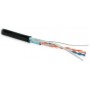 Hyperline FUTP2-C5-S24-OUT-PE-BK-500 (500 м) Кабель витая пара F/UTP, категория 5, 2 пары (24 AWG), одножильный (solid), экран - фольга, внешний, PE, -40°C – +60°C, черный Hyperline FUTP2-C5-S24-OUT-PE-BK-500 (500 м) Кабель витая пара F/UTP, категория 5, 2 пары (24 AWG), одножильный (solid), экран - фольга, внешний, PE, -40°C – +60°C, черный