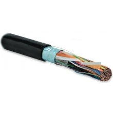 Hyperline FUTP25-C3-S24-OUT-PE-BK (FTP25-C3-SOLID-OUTDOOR) Кабель витая пара, экранированная F/UTP, категория 3, 25 пар (24 AWG), одножильный (solid), экран - фольга, внешний, UV PE, -40°C - +60°C, черный