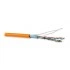 Hyperline FUTP4-C5E-P26-IN-LSZH-OR-305 (305 м) Кабель витая пара, экранированная F/UTP, категория 5e, 4 пары (26 AWG), многожильный (patch), экран - фольга, LSZH, нг(А)-HF, –20°C– +75°C, оранжевый Hyperline FUTP4-C5E-P26-IN-LSZH-OR-305 (305 м) Кабель витая пара, экранированная F/UTP, категория 5e, 4 пары (26 AWG), многожильный (patch), экран - фольга, LSZH, нг(А)-HF, –20°C– +75°C, оранжевый