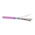 Hyperline FUTP4-C5E-P26-IN-LSZH-PK-100 (100 м) Кабель витая пара, экранированная F/UTP, категория 5e, 4 пары (26 AWG), многожильный (patch), экран - фольга, LSZH, нг(А)-HF, –20°C – +75°C, розовый Hyperline FUTP4-C5E-P26-IN-LSZH-PK-100 (100 м) Кабель витая пара, экранированная F/UTP, категория 5e, 4 пары (26 AWG), многожильный (patch), экран - фольга, LSZH, нг(А)-HF, –20°C – +75°C, розовый