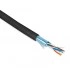 Hyperline FUTP4-C5E-P26-IN-PVC-BK-100 (100 м) Кабель витая пара, экранированная F/UTP, категории 5e, 4 пары (26 AWG), многожильный (patch), экран - фольга, PVC, –20°C – +75°C, черный Hyperline FUTP4-C5E-P26-IN-PVC-BK-100 (100 м) Кабель витая пара, экранированная F/UTP, категории 5e, 4 пары (26 AWG), многожильный (patch), экран - фольга, PVC, –20°C – +75°C, черный