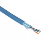 Hyperline FUTP4-C5E-P26-IN-PVC-BL-305 (305 м) Кабель витая пара, экранированная F/UTP, категории 5e, 4 пары (26 AWG), многожильный (patch), экран - фольга, PVC, –20°C – +75°C, синий Hyperline FUTP4-C5E-P26-IN-PVC-BL-305 (305 м) Кабель витая пара, экранированная F/UTP, категории 5e, 4 пары (26 AWG), многожильный (patch), экран - фольга, PVC, –20°C – +75°C, синий
