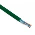 Hyperline FUTP4-C5E-P26-IN-PVC-GN-305 (305 м) Кабель витая пара, экранированная F/UTP, категории 5e, 4 пары (26 AWG), многожильный (patch), экран - фольга, PVC, –20°C– +75°C, зеленый Hyperline FUTP4-C5E-P26-IN-PVC-GN-305 (305 м) Кабель витая пара, экранированная F/UTP, категории 5e, 4 пары (26 AWG), многожильный (patch), экран - фольга, PVC, –20°C– +75°C, зеленый