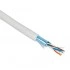 Hyperline FUTP4-C5E-P26-IN-PVC-GY-100 (100 м) Кабель витая пара, экранированная F/UTP, категории 5e, 4 пары (26 AWG), многожильный (patch), экран - фольга, PVC, –20°C – +75°C, серый Hyperline FUTP4-C5E-P26-IN-PVC-GY-100 (100 м) Кабель витая пара, экранированная F/UTP, категории 5e, 4 пары (26 AWG), многожильный (patch), экран - фольга, PVC, –20°C – +75°C, серый