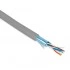 Hyperline FUTP4-C5E-P26-IN-PVC-GY-305 (305 м) Кабель витая пара, экранированная F/UTP, категории 5e, 4 пары (26 AWG), многожильный (patch), экран - фольга, PVC, –20°C – +75°C, серый Hyperline FUTP4-C5E-P26-IN-PVC-GY-305 (305 м) Кабель витая пара, экранированная F/UTP, категории 5e, 4 пары (26 AWG), многожильный (patch), экран - фольга, PVC, –20°C – +75°C, серый
