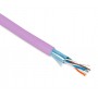Hyperline FUTP4-C5E-P26-IN-PVC-PK-100 (100 м) Кабель витая пара, экранированная F/UTP, категории 5e, 4 пары (26 AWG), многожильный (patch), экран - фольга, PVC, –20°C – +75°C, розовый Hyperline FUTP4-C5E-P26-IN-PVC-PK-100 (100 м) Кабель витая пара, экранированная F/UTP, категории 5e, 4 пары (26 AWG), многожильный (patch), экран - фольга, PVC, –20°C – +75°C, розовый