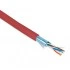 Hyperline FUTP4-C5E-P26-IN-PVC-RD-100 (100 м) Кабель витая пара, экранированная F/UTP, категории 5e, 4 пары (26 AWG), многожильный (patch), экран - фольга, PVC, –20°C – +75°C, красный Hyperline FUTP4-C5E-P26-IN-PVC-RD-100 (100 м) Кабель витая пара, экранированная F/UTP, категории 5e, 4 пары (26 AWG), многожильный (patch), экран - фольга, PVC, –20°C – +75°C, красный
