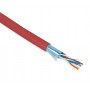 Hyperline FUTP4-C5E-P26-IN-PVC-RD-305 (305 м) Кабель витая пара, экранированная F/UTP, категории 5e, 4 пары (26 AWG), многожильный (patch), экран - фольга, PVC, –20°C– +75°C, красный Hyperline FUTP4-C5E-P26-IN-PVC-RD-305 (305 м) Кабель витая пара, экранированная F/UTP, категории 5e, 4 пары (26 AWG), многожильный (patch), экран - фольга, PVC, –20°C– +75°C, красный