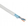 Hyperline FUTP4-C5E-P26-IN-PVC-WH-305 (305 м) Кабель витая пара, экранированная F/UTP, категории 5e, 4 пары (26 AWG), многожильный (patch), экран - фольга, PVC, –20°C – +75°C, белый Hyperline FUTP4-C5E-P26-IN-PVC-WH-305 (305 м) Кабель витая пара, экранированная F/UTP, категории 5e, 4 пары (26 AWG), многожильный (patch), экран - фольга, PVC, –20°C – +75°C, белый