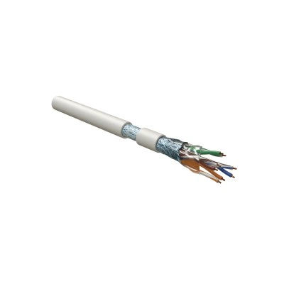 Hyperline FUTP4-C5E-S24-IN-LSZH-WH-305 (305 м) Кабель витая пара F/UTP, категория 5e, 4 пары (24 AWG), одножильный(solid), экран - фольга, LSZH, нг(А)-HF, –20°C – +75°C, белый - гарантия:15 лет компонентная, 25 лет системная