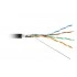 Hyperline FUTP4-C5E-S24-OUT-PE-BK-500 (500м) Кабель витая пара, экранир. F/UTP, кат. 5e, 4 пары (24AWG), одножильный (solid), экран - фольга, внешний, PE, -40°C–+60°C, черный-гарантия: 15 лет компонентная Hyperline FUTP4-C5E-S24-OUT-PE-BK-500 (500м) Кабель витая пара, экранир. F/UTP, кат. 5e, 4 пары (24AWG), одножильный (solid), экран - фольга, внешний, PE, -40°C–+60°C, черный-гарантия: 15 лет компонентная