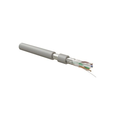 Hyperline FUTP4R-C6-S23-IN-LSLTX-GY-305 (305 м) Кабель витая пара, экранированная F/UTP, категория 6, 4 пары (23 AWG), одножильный (solid), экран - фольга, нг(А)-LSLTx, внутренний, серый Hyperline FUTP4R-C6-S23-IN-LSLTX-GY-305 (305 м) Кабель витая пара, экранированная F/UTP, категория 6, 4 пары (23 AWG), одножильный (solid), экран - фольга, нг(А)-LSLTx, внутренний, серый