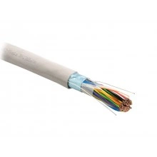 Hyperline FUTP50-C3-S24-IN-PVC-GY Кабель витая пара, экранированная F/UTP, категория 3, 50 пар (24 AWG), одножильный (solid), экран-фольга, PVC, -20°C - +50°C, серый