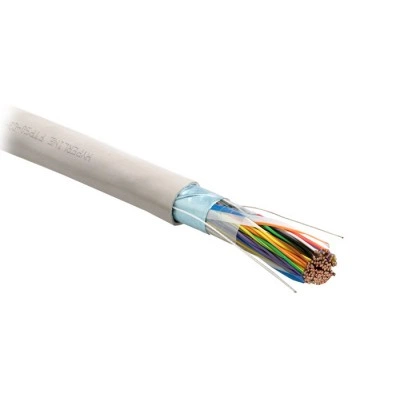 Hyperline FUTP50-C3-S24-IN-PVC-GY Кабель витая пара, экранированная F/UTP, категория 3, 50 пар (24 AWG), одножильный (solid), экран-фольга, PVC, -20°C - +50°C, серый