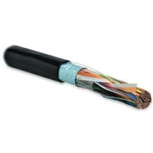 Hyperline FUTP50-C3-S24-OUT-PE-BK (FTP50-C3-SOLID-OUTDOOR) Кабель витая пара, экранированная F/UTP, категория 3, 50 пар (24 AWG), одножильный (solid), экран-фольга, внешний, UV PE, -40°C - +60°C, черный