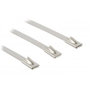 Hyperline FVC-370ST Стяжка стальная, коррозионно-стойкая (нержавеющая сталь 304L), 370x4.5x0.3мм, (100 шт)