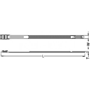 Hyperline GTN-260HDB Стяжка нейлоновая неоткрывающаяся, безгалогенная (halogen free), 260x8.6x2 мм, полиамид 11/12, outdoor, устойчивость к UV, -40°C - +80°C, черная (100 шт) Hyperline GTN-260HDB Стяжка нейлоновая неоткрывающаяся, безгалогенная (halogen free), 260x8.6x2 мм, полиамид 11/12, outdoor, устойчивость к UV, -40°C - +80°C, черная (100 шт)
