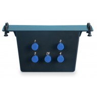 Hyperline HC-VV-1I4O-BK Распределительный видео-модуль, 4-портовый, 164.34х101.6 мм (ДхШ), 1 вход и 4 выхода, 5-2300 MHz, вертикальный монтаж (препятствует деформации коаксиального кабеля), черный