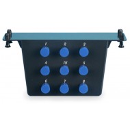 Hyperline HC-VV-1I8O-BK Распределительный видео-модуль, 8-портовый, 164.34х101.6 мм (ДхШ), 1 вход и 8 выходов, 5-2300 MHz, вертикальный монтаж (препятствует деформации коаксиального кабеля), черный