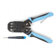 Hyperline HT-2008A Инструмент обжимной для RJ-45, RJ-12, RJ-11 (8P8C, 6P6C, 6P4C, 4P4C), профессиональный