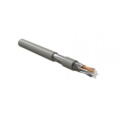 Hyperline IFUTP4-C6-S23/1-FRPVC-GY (500 м) Кабель для сетей Industrial Ethernet, категория 6, 4x2x23 AWG, однопроволочные жилы (solid), F/UTP, PVC, серый
