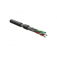 Hyperline ISFTP4-C6-P23/7-SHF2-BK (500 м) Кабель для сетей Industrial Ethernet, категория 6, 4x2x23 AWG, многопроволочные жилы (patch), S/FTP, SHF2, черный