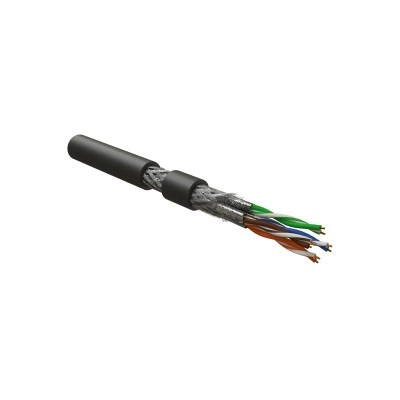 Hyperline ISFTP4-C7-P23/7-SHF2-BK (500 м) Кабель для сетей Industrial Ethernet, категория 7, 4x2x23 AWG, многопроволочные жилы (patch), S/FTP, SHF2, черный