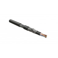 Hyperline ISFUTP4-C5E-P24/19-PVC/PVC-BK (500 м) Кабель для сетей Industrial Ethernet, категория 5e, 4x2x24 AWG (19х0.12 мм), многопроволочные жилы (patch), SF/UTP, двойная оболочка PVC, черный