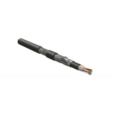 Hyperline ISFUTP4-C5E-P24/19-PVC/PVC-BK (500 м) Кабель для сетей Industrial Ethernet, категория 5e, 4x2x24 AWG (19х0.12 мм), многопроволочные жилы (patch), SF/UTP, двойная оболочка PVC, черный Hyperline ISFUTP4-C5E-P24/19-PVC/PVC-BK (500 м) Кабель для сетей Industrial Ethernet, категория 5e, 4x2x24 AWG (19х0.12 мм), многопроволочные жилы (patch), SF/UTP, двойная оболочка PVC, черный
