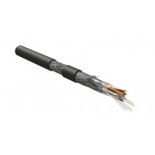 Hyperline ISFUTP4-C5E-P26/19-PU-BK (500 м) Кабель для сетей Industrial Ethernet, категория 5e, 4x2x26 AWG (19х0.10 мм), многопроволочные жилы (patch), SF/UTP, PU, черный