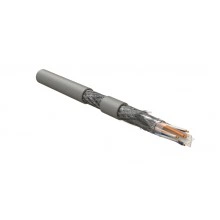 Hyperline ISFUTP4-C6-P24/7-PU-GY (500 м) Кабель для сетей Industrial Ethernet, категория 6, 4x2x24 AWG (7х0.20 мм), многопроволочные жилы (patch), SF/UTP, PU, серый