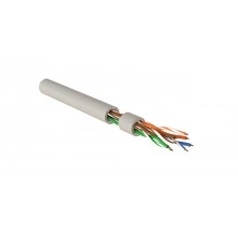 Hyperline IUUTP4-C5E-S24/1-FRPVC-GY (500 м) Кабель для сетей Industrial Ethernet, категория 5e, 4x2x24 AWG, однопроволочные жилы (solid), U/UTP, PVC, серый