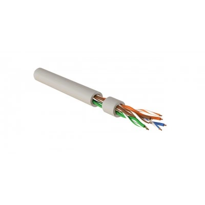 Hyperline IUUTP4-C5E-S24/1-FRPVC-GY (500 м) Кабель для сетей Industrial Ethernet, категория 5e, 4x2x24 AWG, однопроволочные жилы (solid), U/UTP, PVC, серый