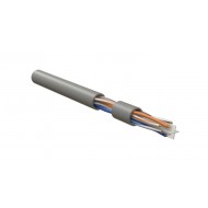 Hyperline IUUTP4-C6-S23/1-FRPVC-GY (500 м) Кабель для сетей Industrial Ethernet, категория 6, 4x2x23 AWG, однопроволочные жилы (solid), U/UTP, PVC, серый