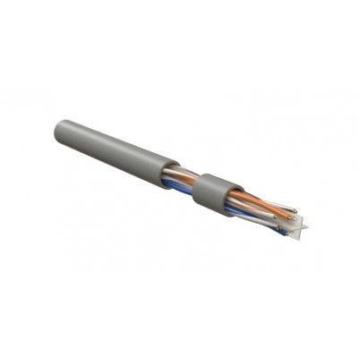 Hyperline IUUTP4-C6-S23/1-FRPVC-GY (500 м) Кабель для сетей Industrial Ethernet, категория 6, 4x2x23 AWG, однопроволочные жилы (solid), U/UTP, PVC, серый