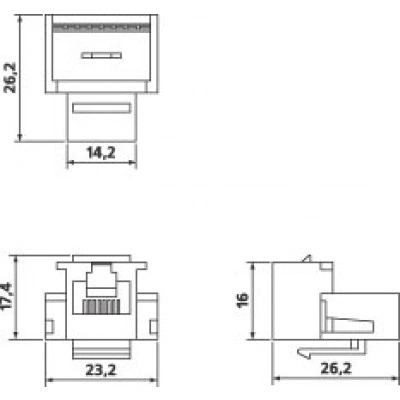 Hyperline KJ1-6P6C-C2-90-WH Вставка Keystone Jack, RJ-12(6P6C), IDC(Toolless) Hyperline KJ1-6P6C-C2-90-WH Вставка Keystone Jack, RJ-12(6P6C), IDC(Toolless)