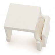 Hyperline KJ1-BL-WH Вставка-заглушка формата Keystone Jack, белая