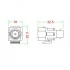 Hyperline KJ1-BNC-D-WH Вставка формата Keystone Jack с проходным адаптером BNC, D type, ROHS, белая Hyperline KJ1-BNC-D-WH Вставка формата Keystone Jack с проходным адаптером BNC, D type, ROHS, белая