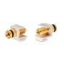 Hyperline KJ1-BP/BK-HG-WH Вставка формата Keystone Jack с коннектором Binding Post (черный), Hex. type, gold plated, ROHS, белая Hyperline KJ1-BP/BK-HG-WH Вставка формата Keystone Jack с коннектором Binding Post (черный), Hex. type, gold plated, ROHS, белая
