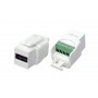 Hyperline KJ1-USB-A2-SCRW-WH Вставка формата Keystone Jack USB 2.0 (Type A) под винт, ROHS, белая Hyperline KJ1-USB-A2-SCRW-WH Вставка формата Keystone Jack USB 2.0 (Type A) под винт, ROHS, белая