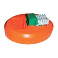 Hyperline KJ2-PS-OR Площадка для заделки модулей Keystone Jack серии KJ2, 80х60 мм, цвет оранжевый